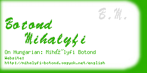 botond mihalyfi business card